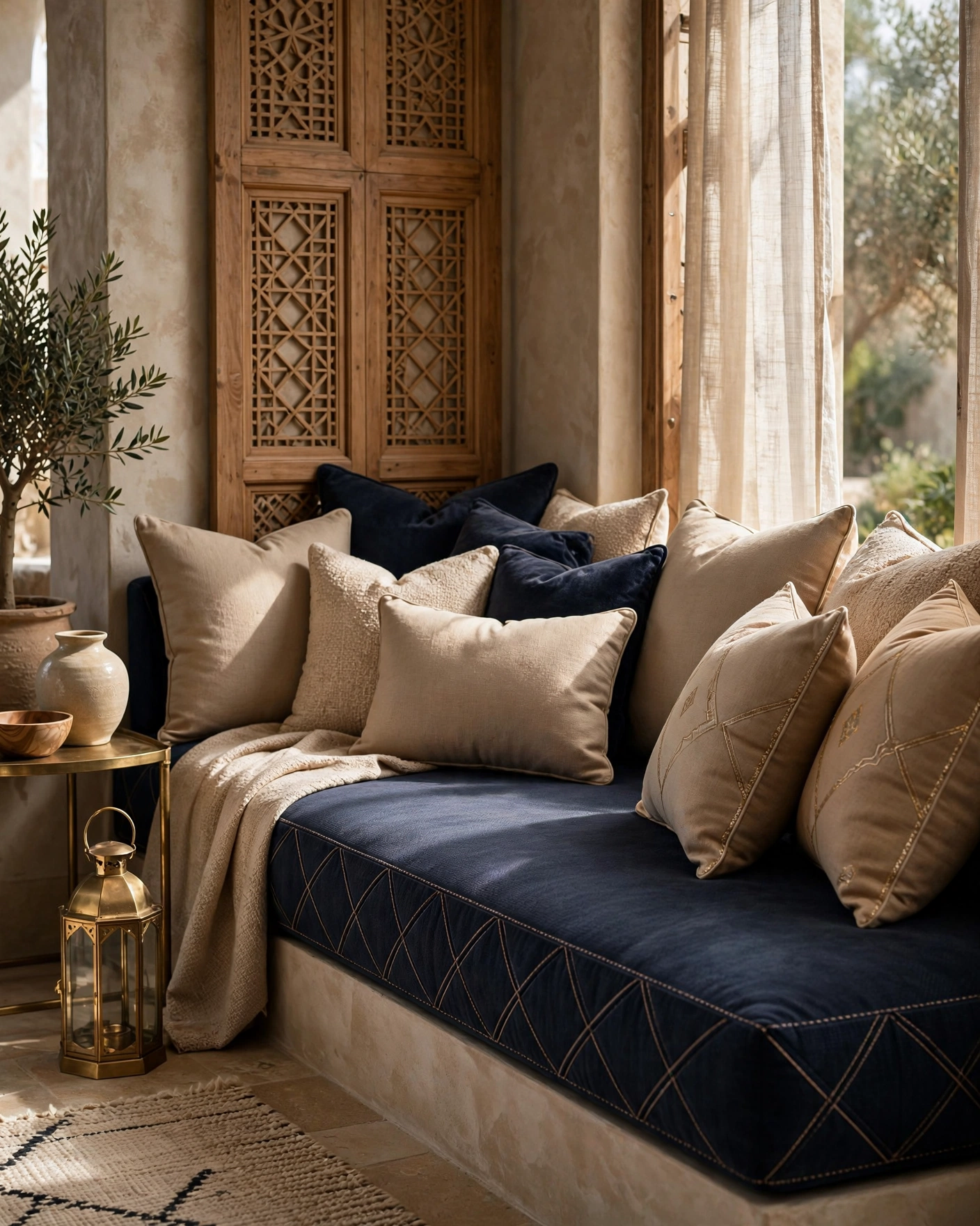 A calm living space that embodies Ghafa’s spirit in design