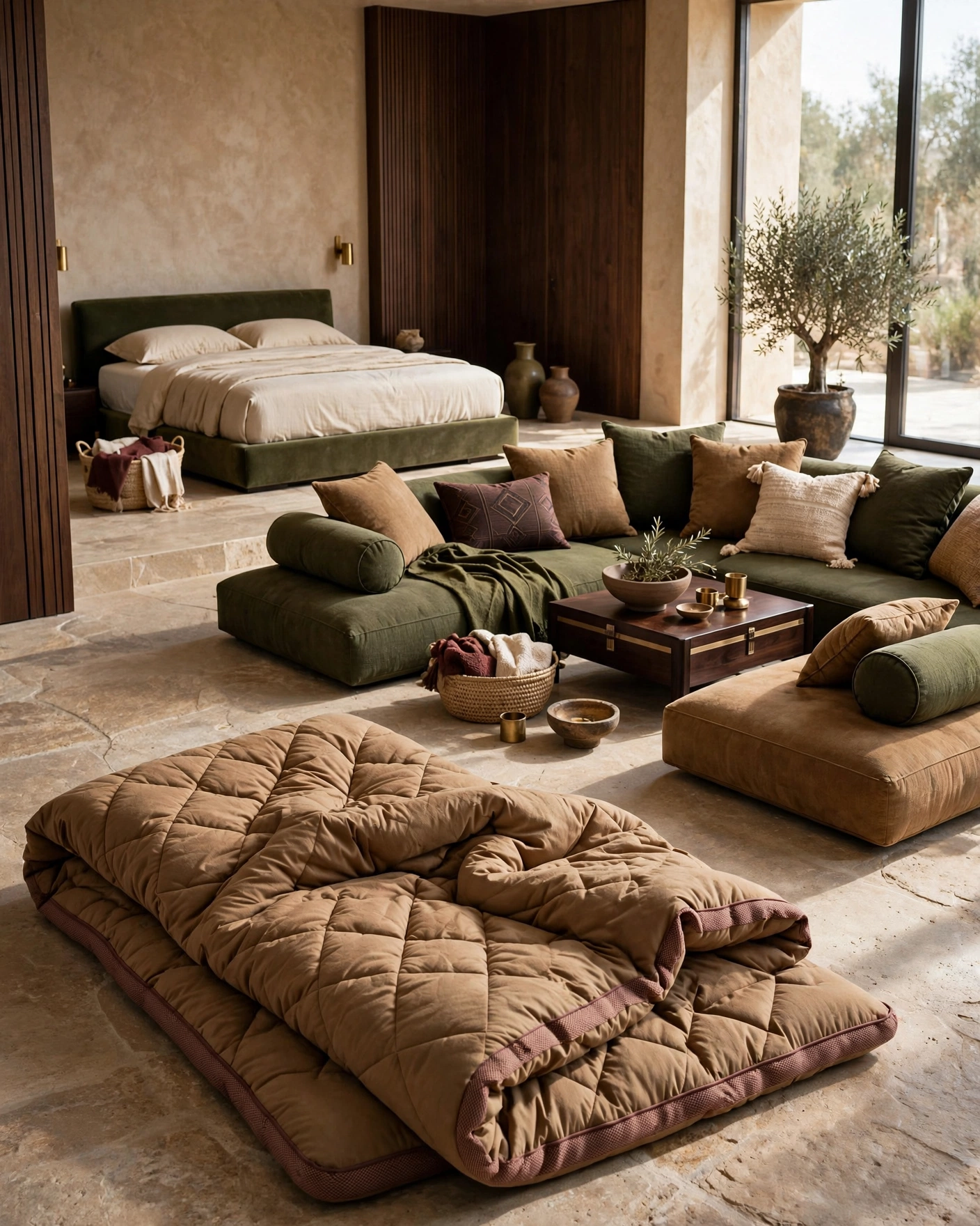 A modern, comfortable living space designed by Ghafa