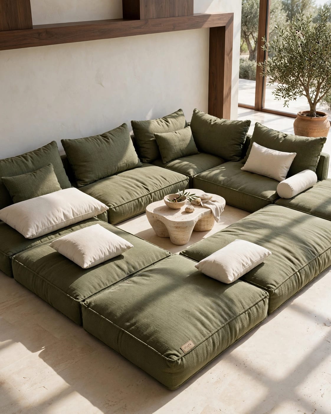 Ghafa Arabic Seating with a modern comfortable floor design