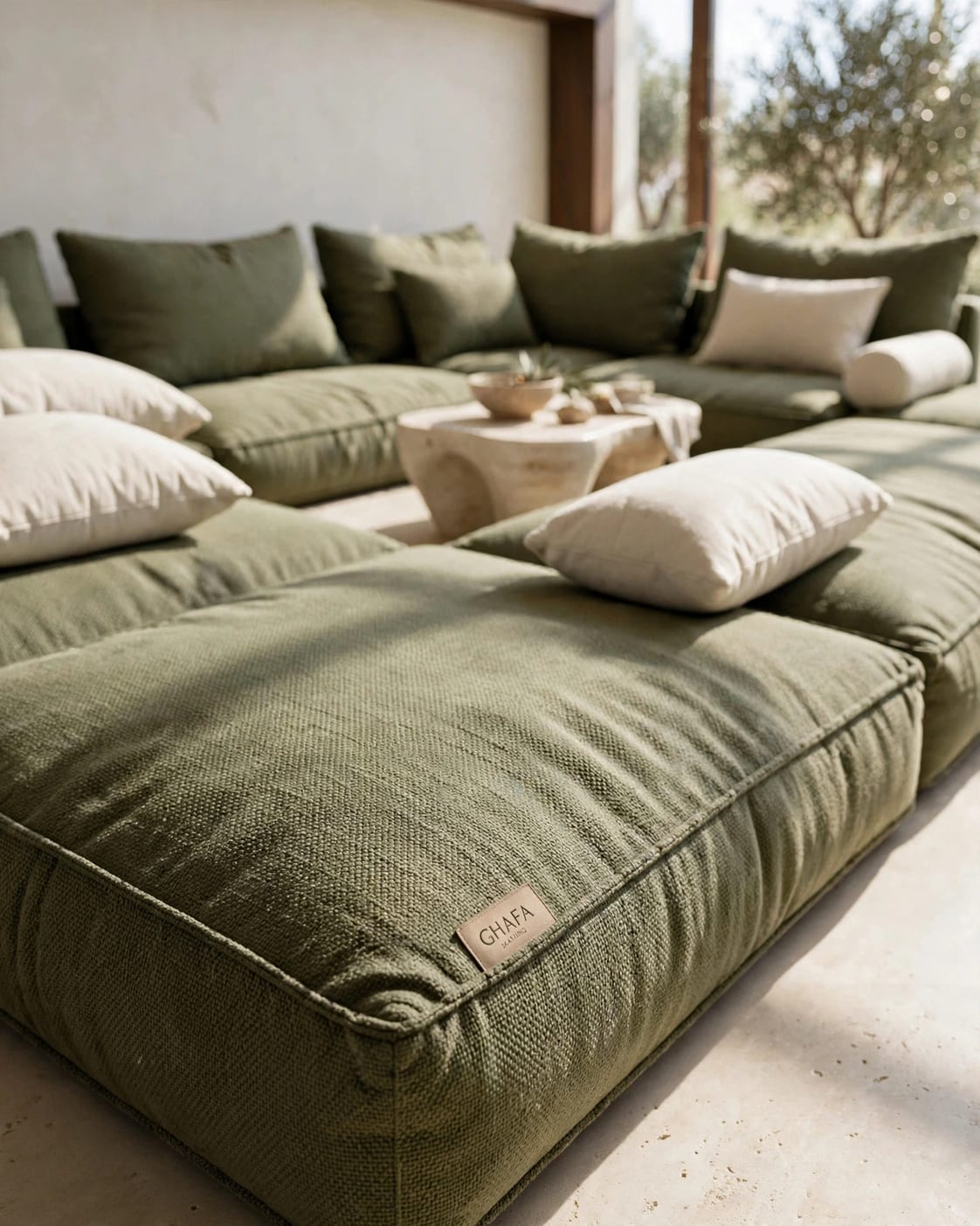 Ghafa Arabic Seating with a modern comfortable floor design