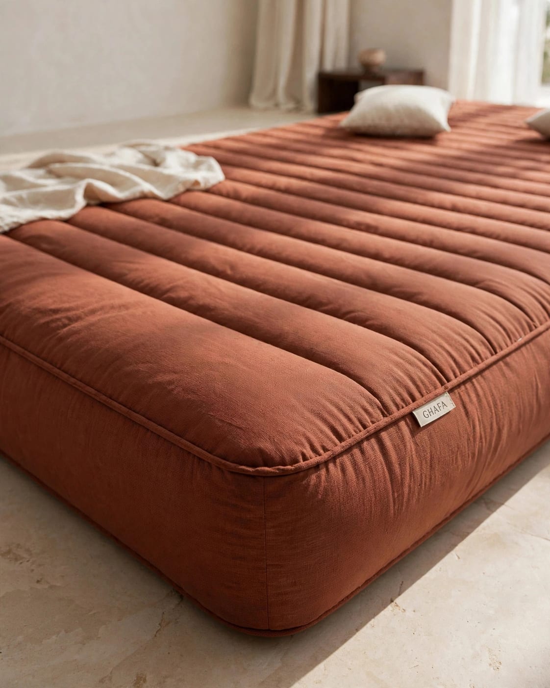 Ghafa Floor Mattress with a comfortable quilted design